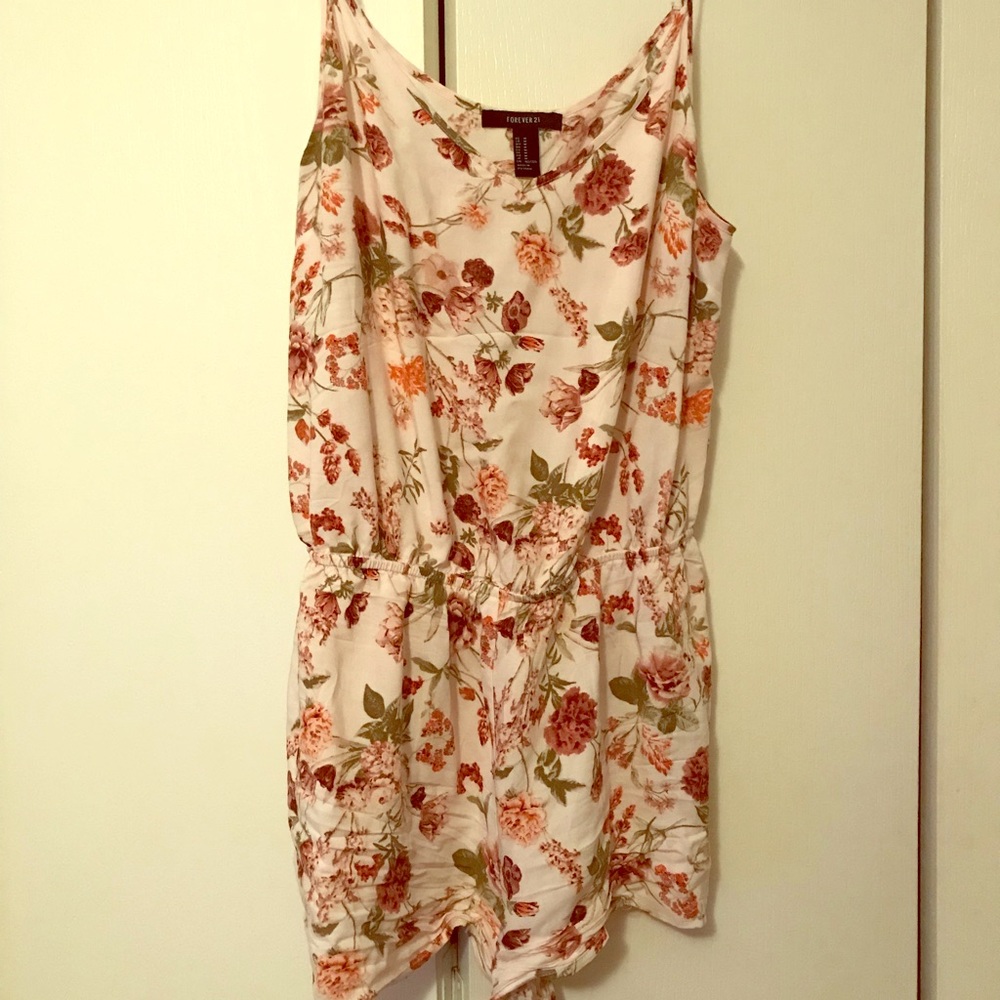 Floral forever 21 romper